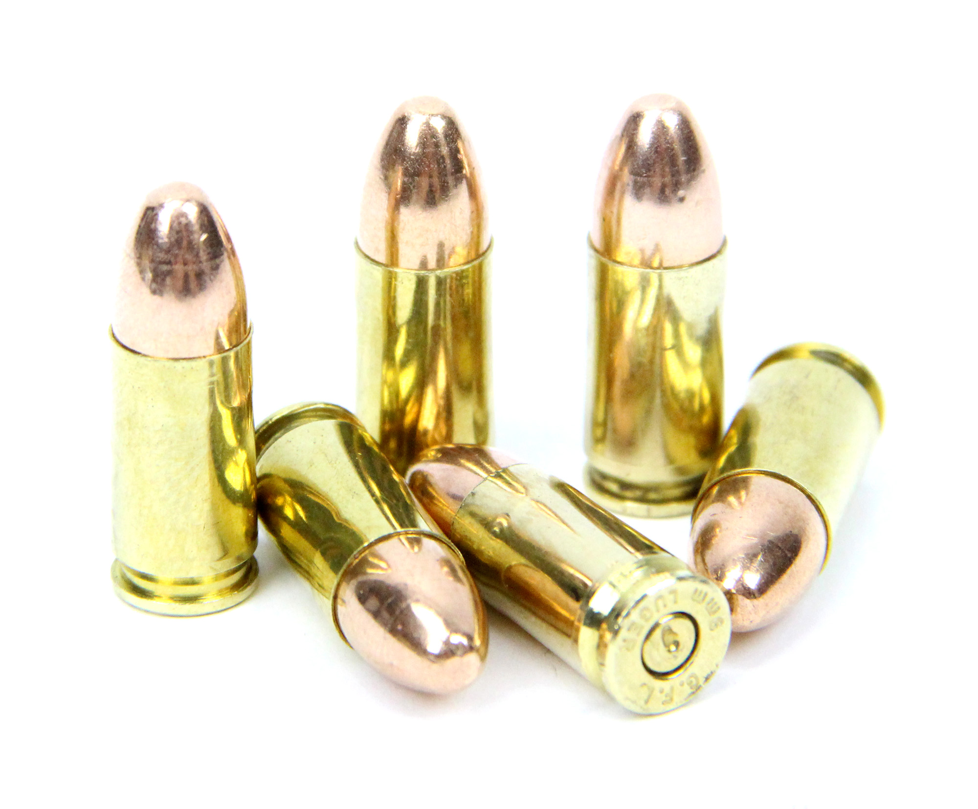 6 Dummy Trainer 9mm Luger Ammo Rounds (image for) 6 Dummy Trainer 9mm Luger Ammo Rounds