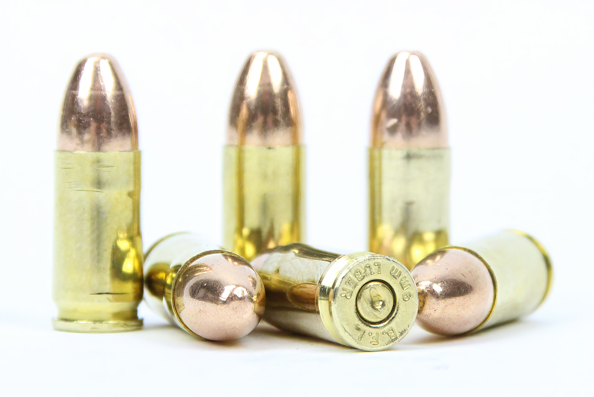 6 Dummy Trainer 9mm Luger Ammo Rounds