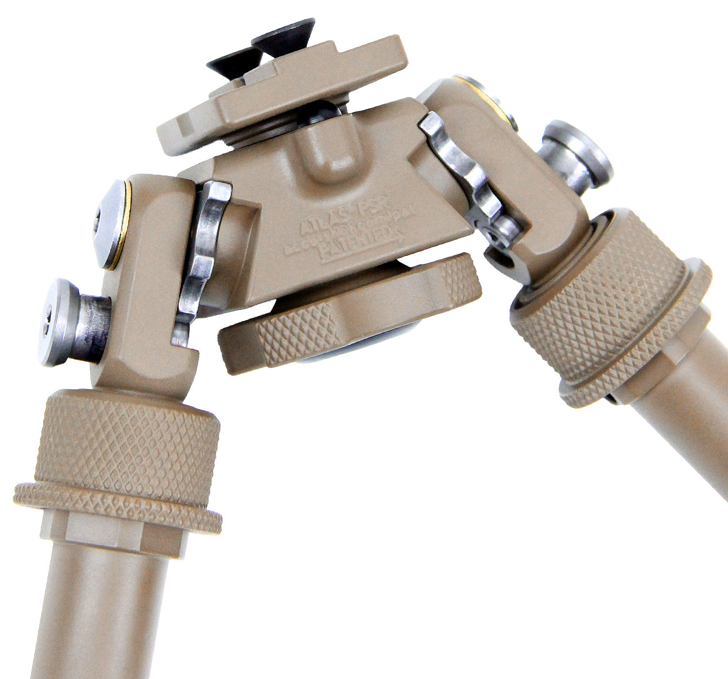 BT46-NC-FDE PSR Accu-Shot Atlas Bipod in FDE with No Clamp