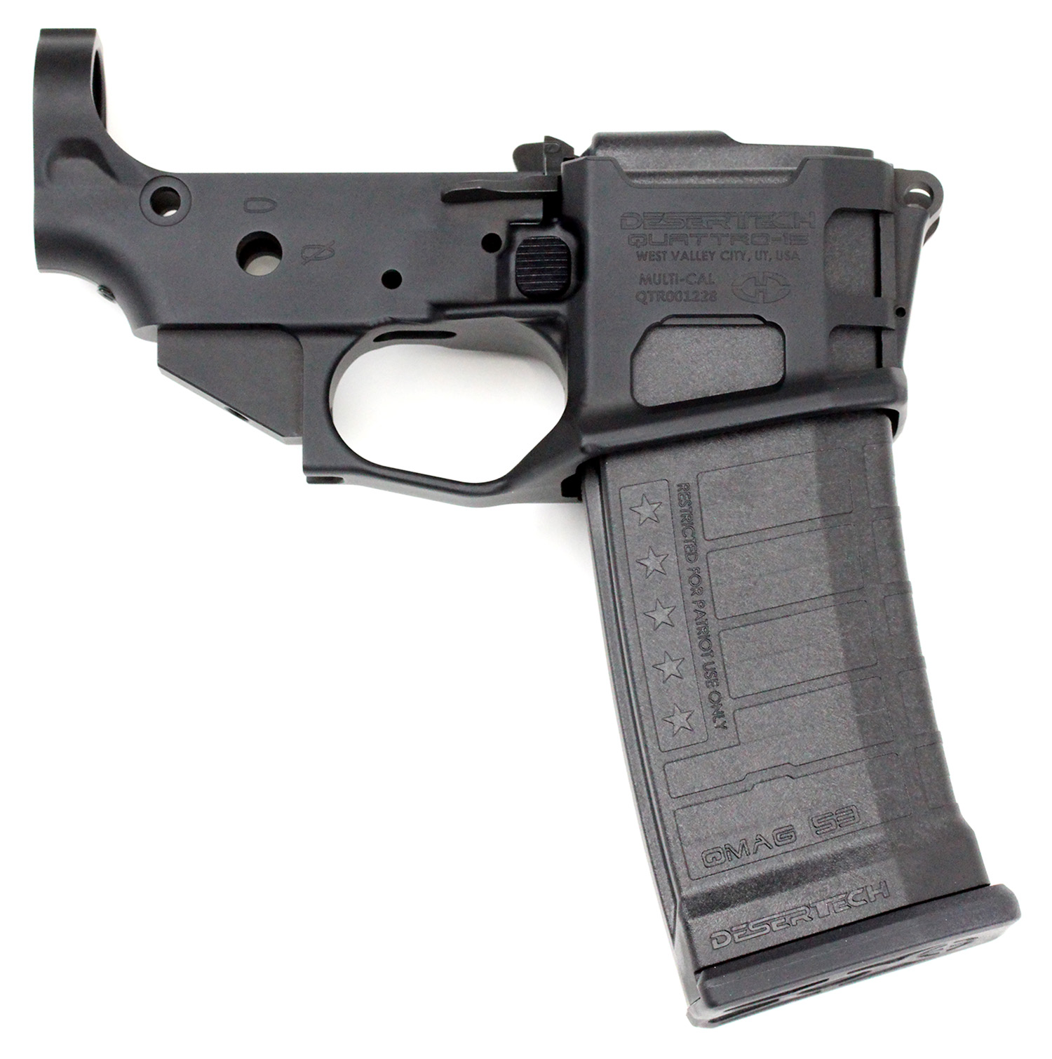 (image for) Desert Tech QUATTRO-15 Lower Receiver Assembly with one QMAG-53 Magazine