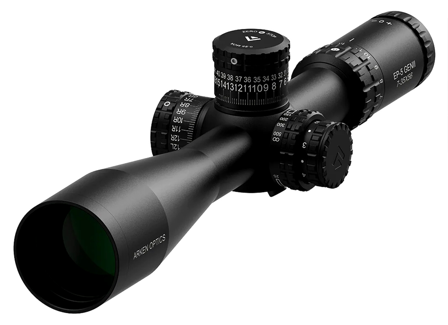 Arken Optics EP-5 GENII 7-35X56 FFP MIL TOR Illuminated Reticle with Zero Stop