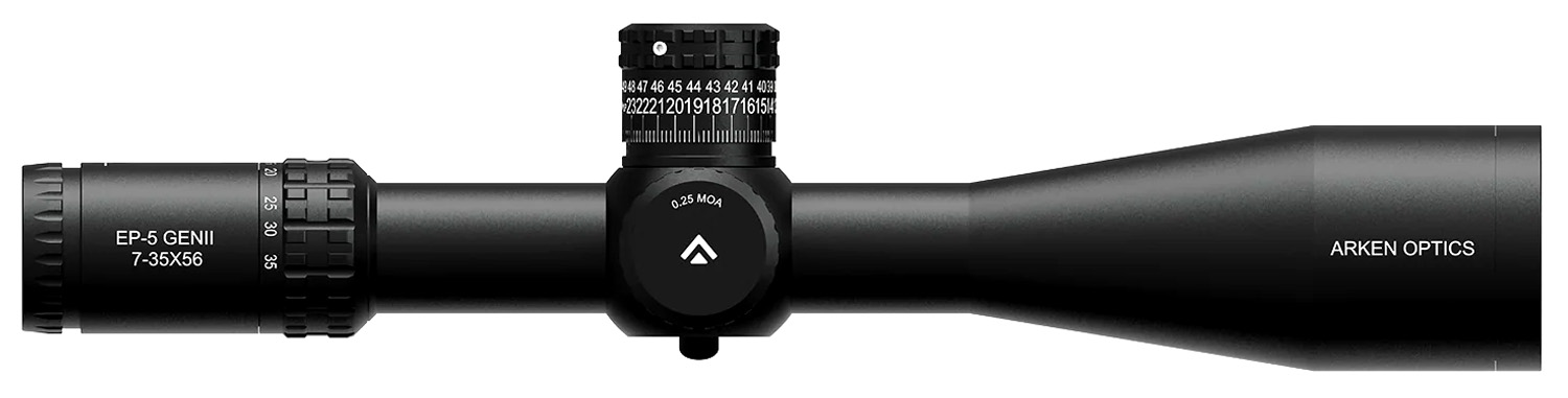 Arken Optics EP-5 GENII 7-35X56 FFP MIL TOR Illuminated Reticle with Zero Stop