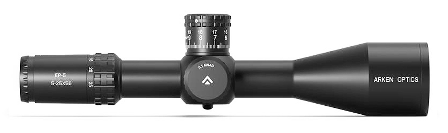 Arken Optics EP5 5-25X56 FFP MIL VPR with Zero Stop - 34mm Tube