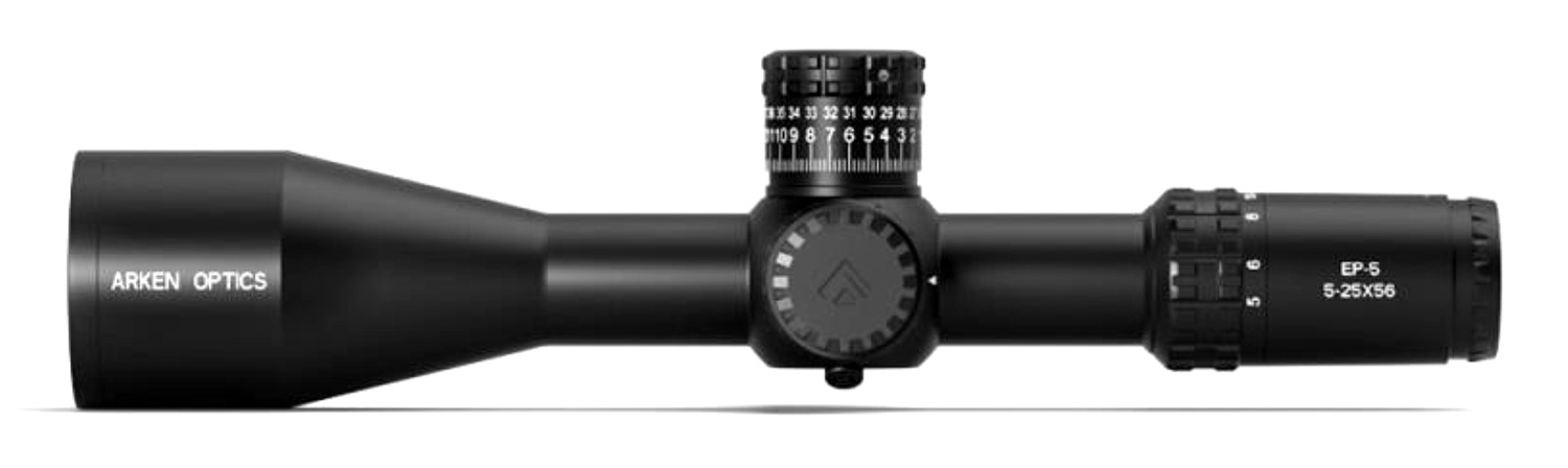 Arken Optics EP5 5-25X56 FFP MOA VPR with Zero Stop - 34mm Tube