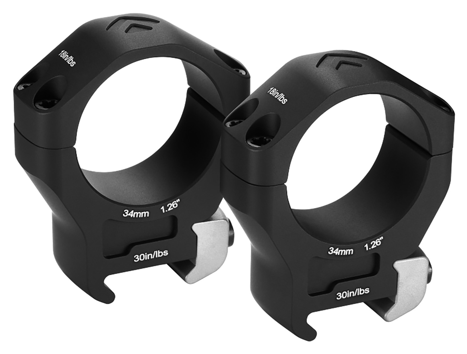 Arken Optics 34mm HALO Titanium Scope Rings - Low Height - 0.92"