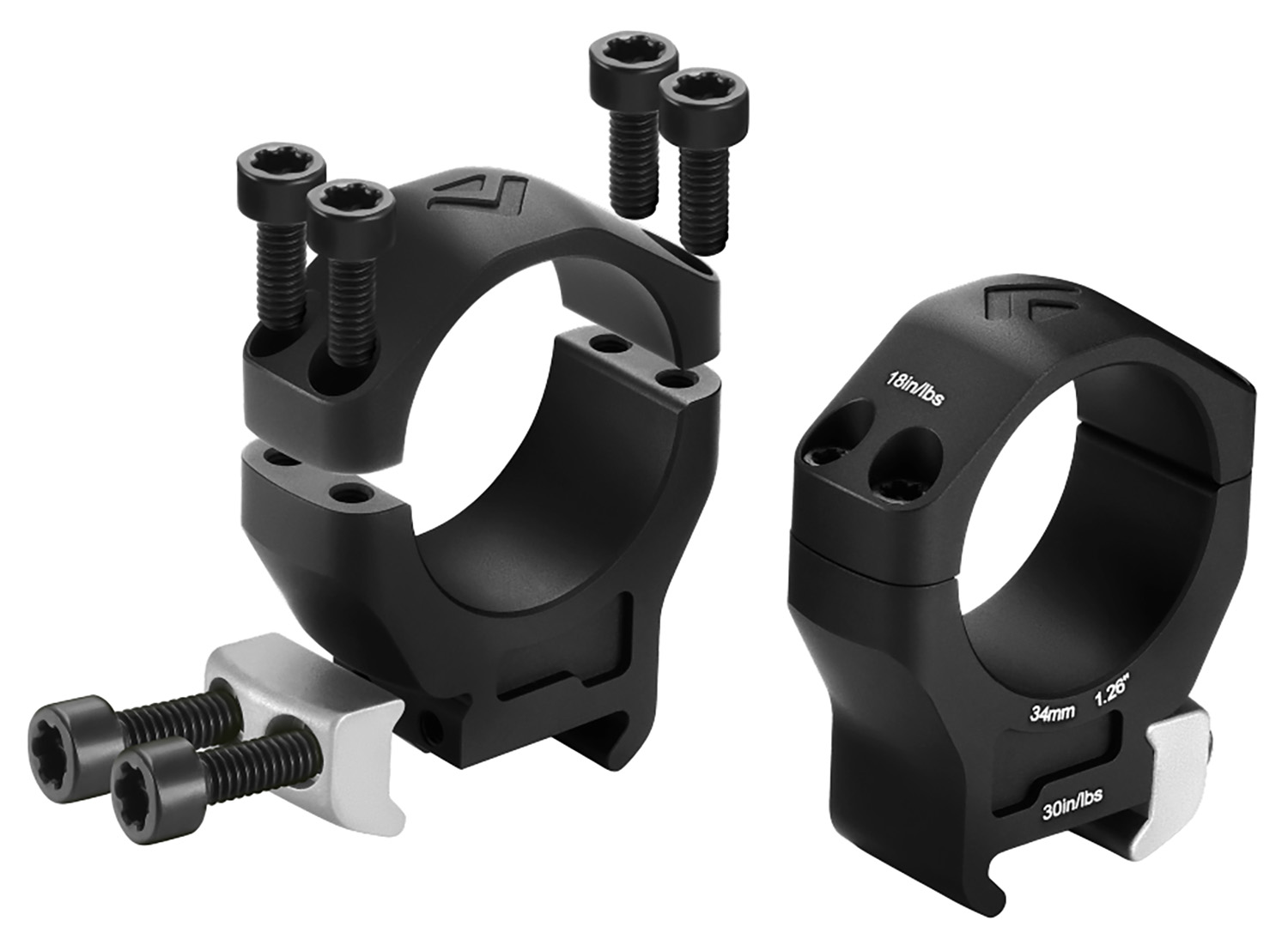 Modal Additional Images for Arken Optics 34mm HALO Titanium Scope Rings - Low Height - 0.92"