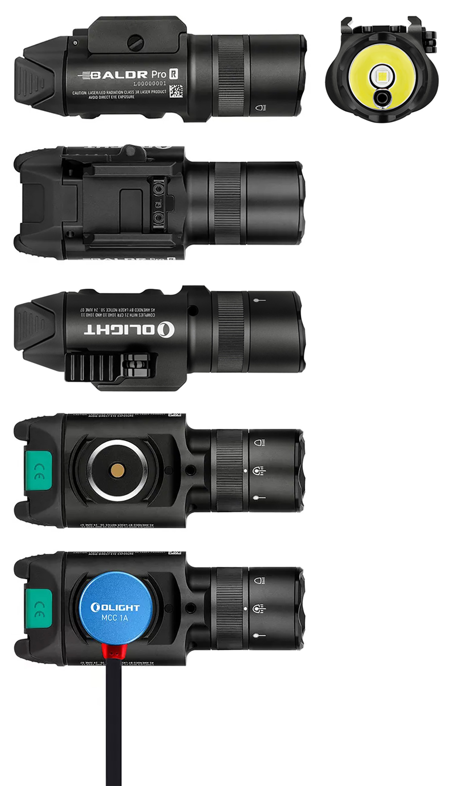 Olight BALDR Pro R Black Tactical Flashlight