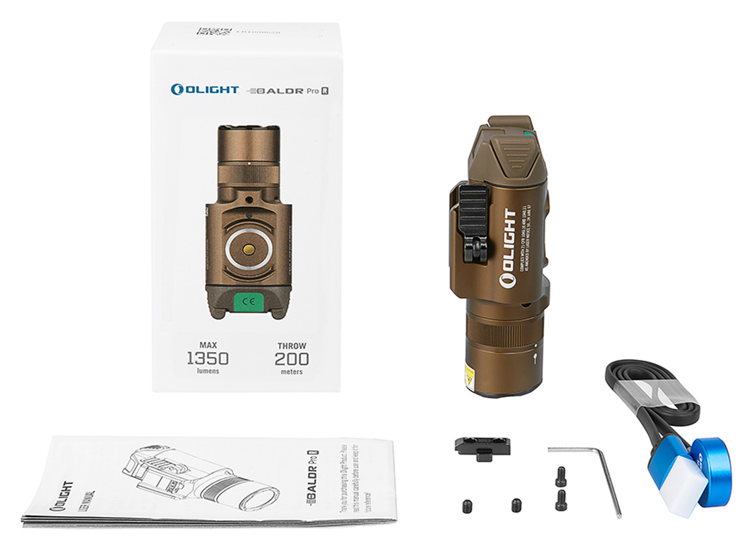 Olight BALDR Pro R Desert Tan Tactical Flashlight